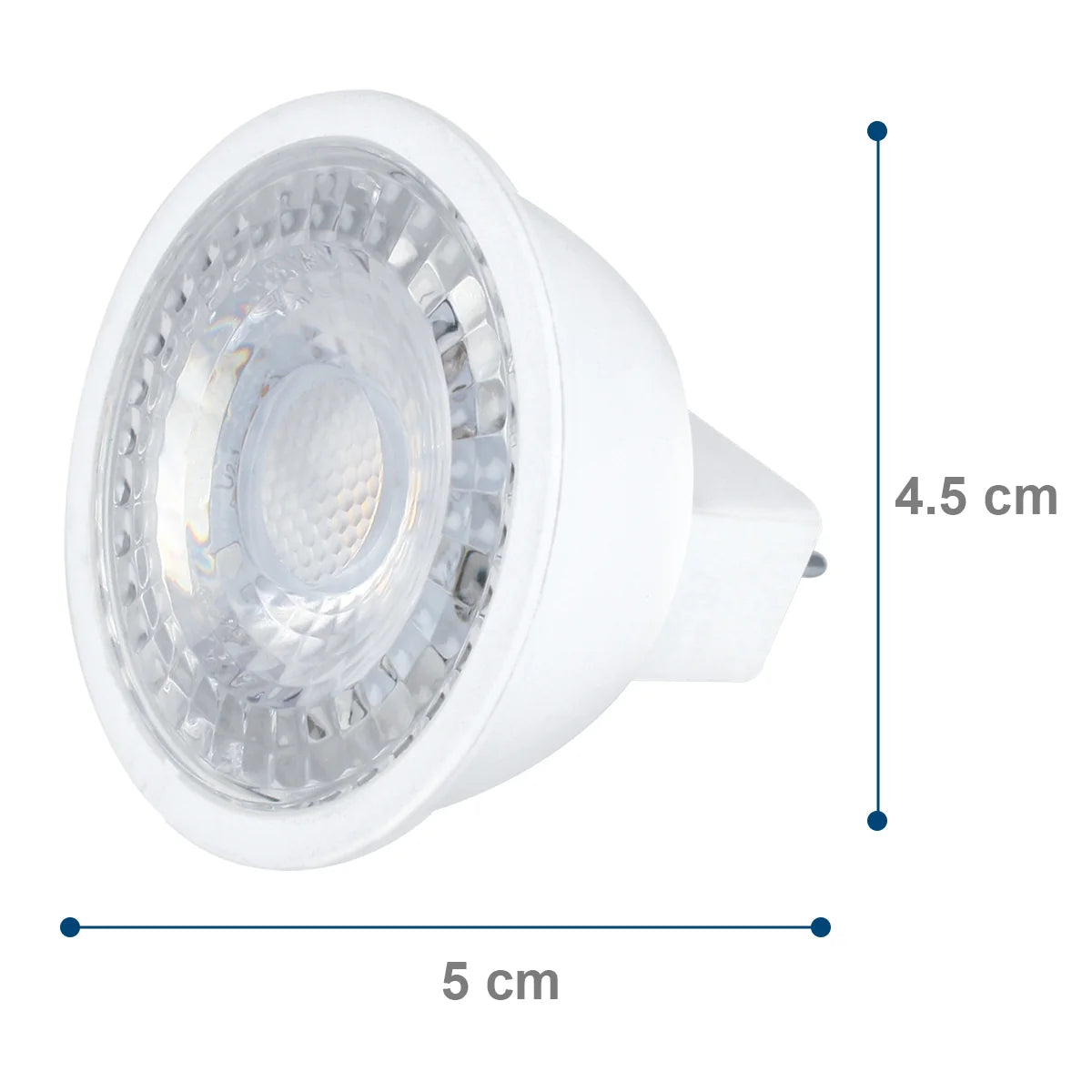 AKSI Foco led 5W MR16 base GU5.3 luz cálida