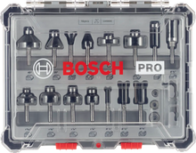 Juego de fresas para Router de 15 piezas de 1/4 Bosch Pro