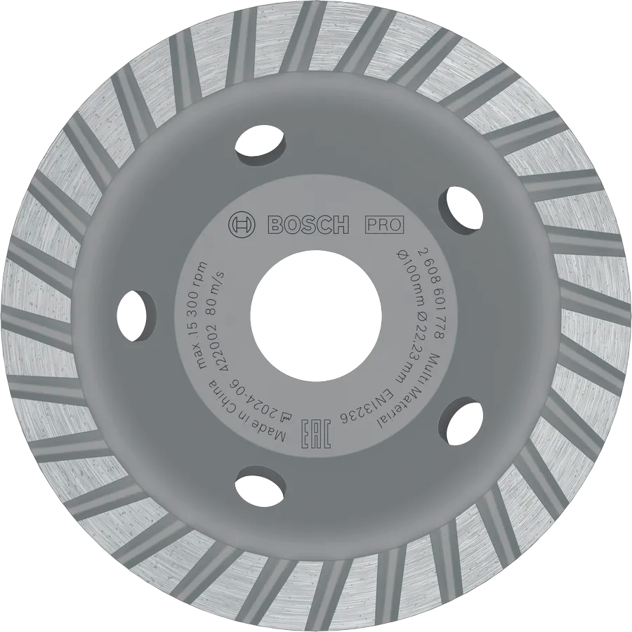 Disco diamantado para desbaste multimateriales Bosch para amoladoras