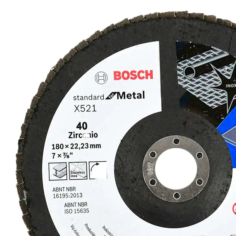 Disco Flap X521 Standard para metal Bosch de 7" grano 40