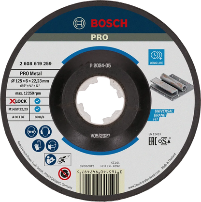 Disco de desbaste para metal Bosch Pro de 4-1/2"