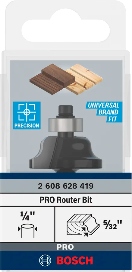 Fresa de perfil romano Bosch Pro de 5/32"