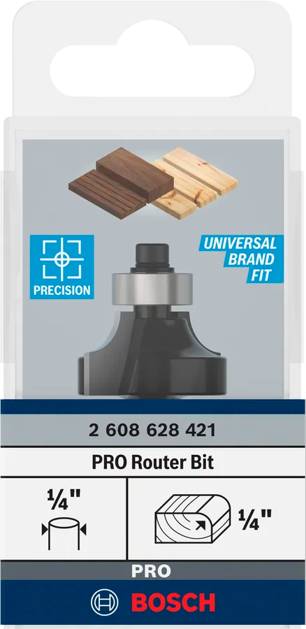 Fresa para redondeo de bordes Bosch Pro de 1/4"
