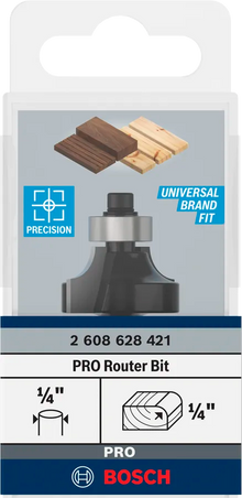 Fresa para redondeo de bordes Bosch Pro de 1/4"