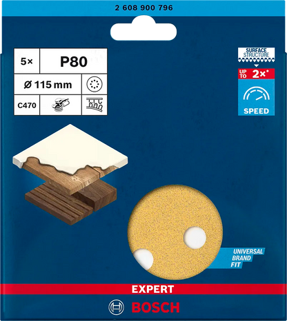 Disco de lija Bosch Expert C470 para madera y pintura