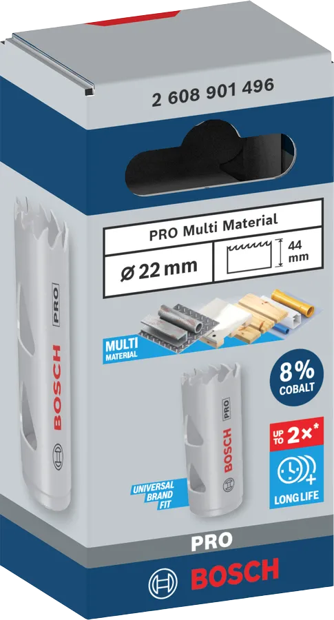 Broca sierra Bosch Pro multimateriales de 22 mm