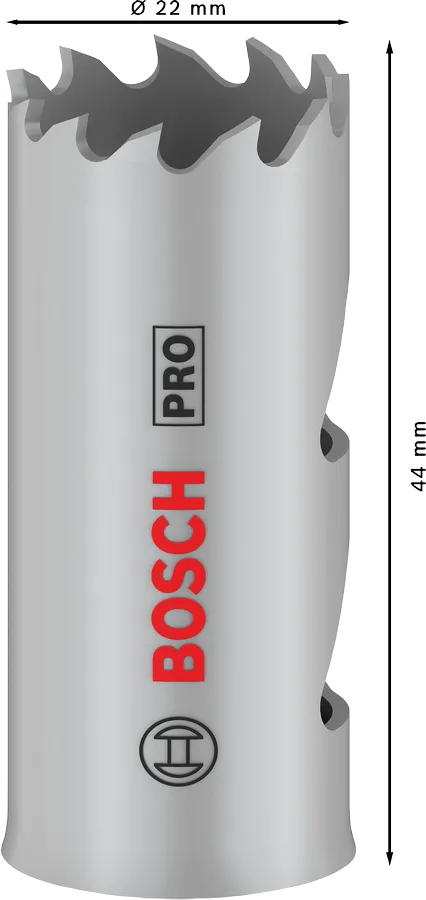 Broca sierra Bosch Pro multimateriales de 22 mm
