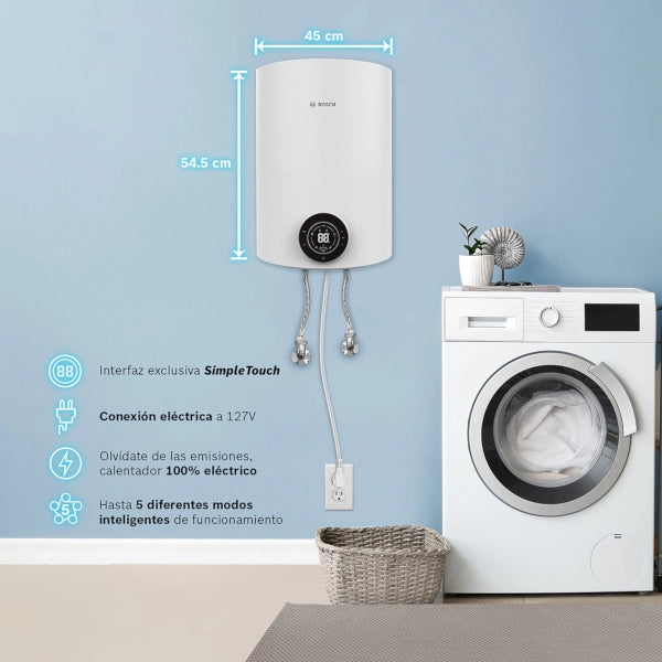 Calentador Thermotank eléctrico de depósito 50L para 1.5 servicios