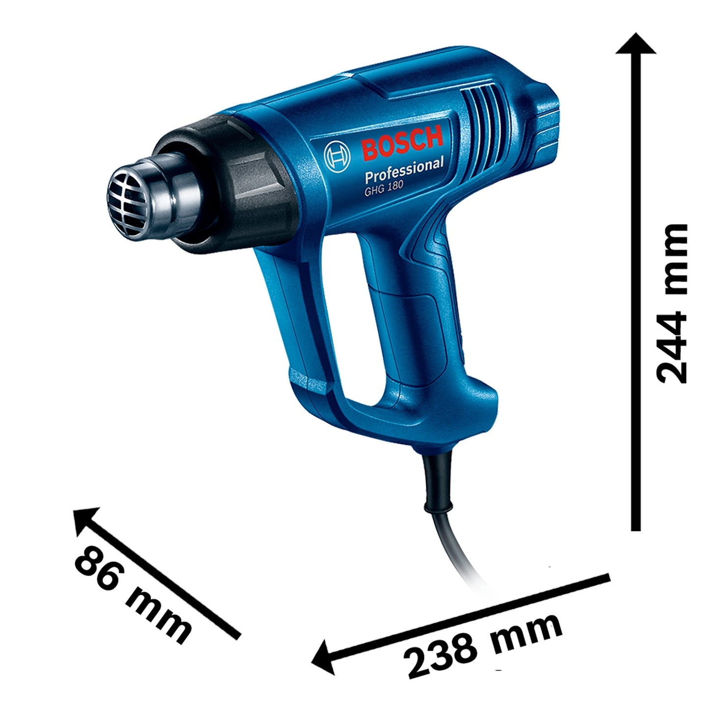 Pistola de calor Bosch Professional GHG 180 de 1600W 127V