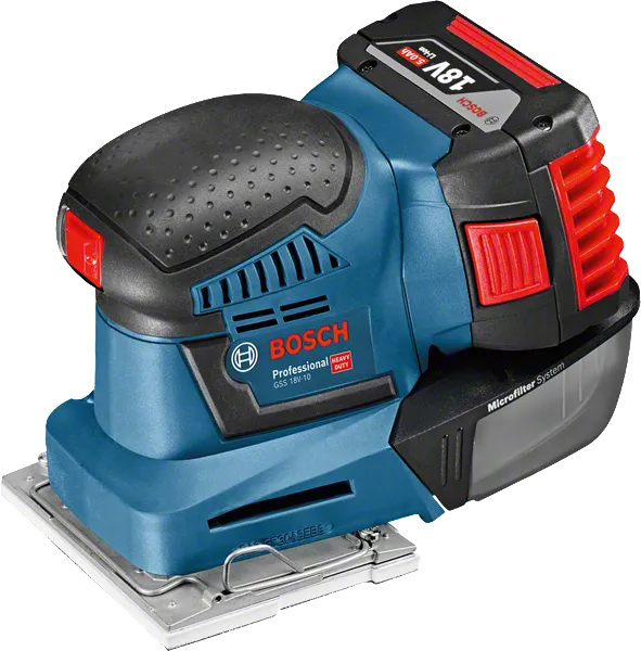 Lijadora orbital inalámbrica Bosch Professional GSS 18V-10 sin batería