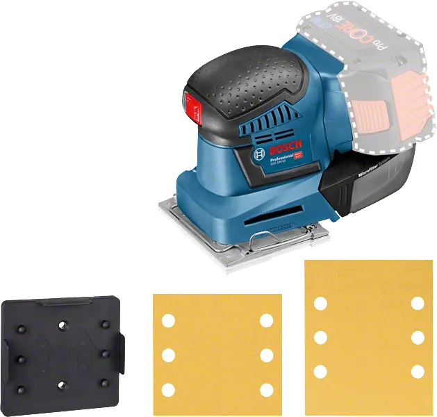 Lijadora orbital inalámbrica Bosch Professional GSS 18V-10 sin batería