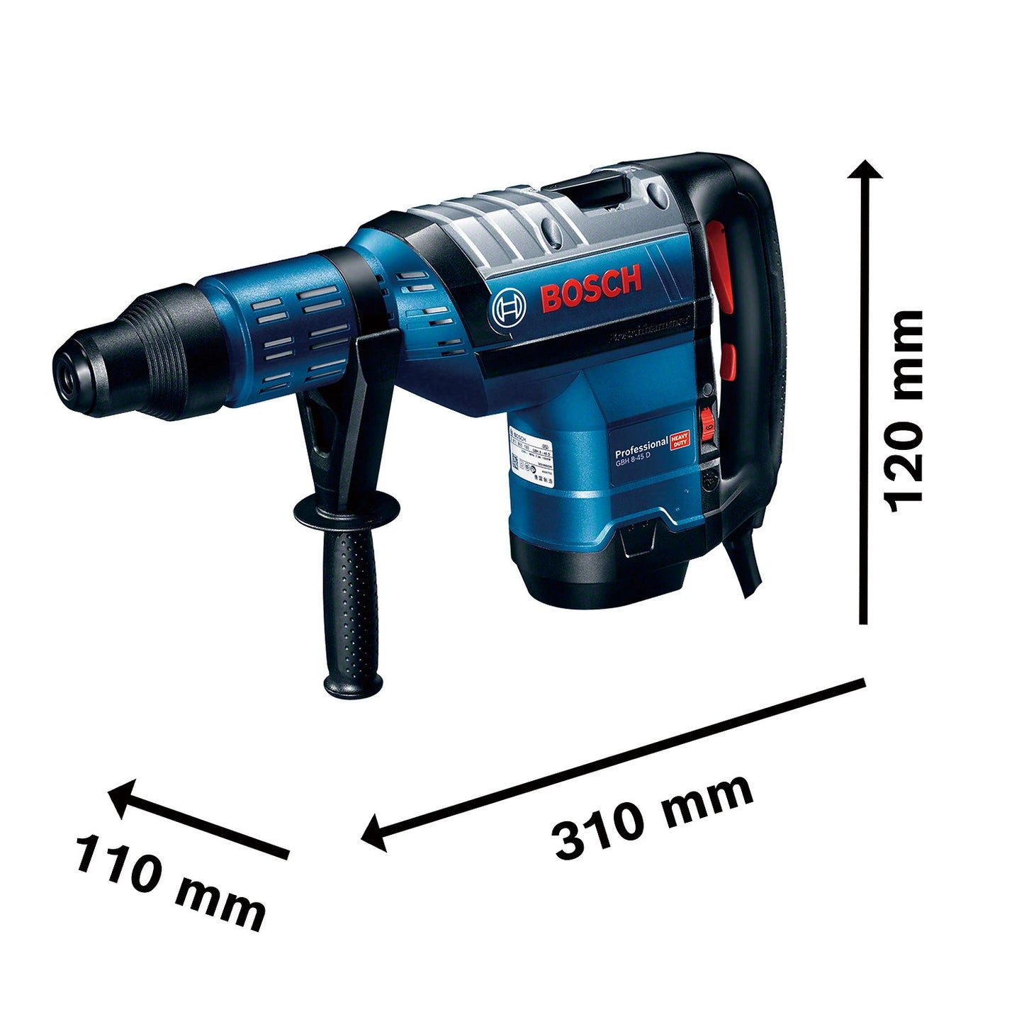 Martillo Perforador Bosch Professional GBH 8-45 D SDS-MAX de 1500W