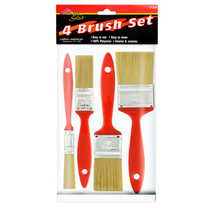 Paquete de 4 brochas de poliester BYP