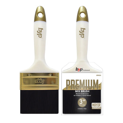Brocha premium mix de poliéster y cerda natural BYP