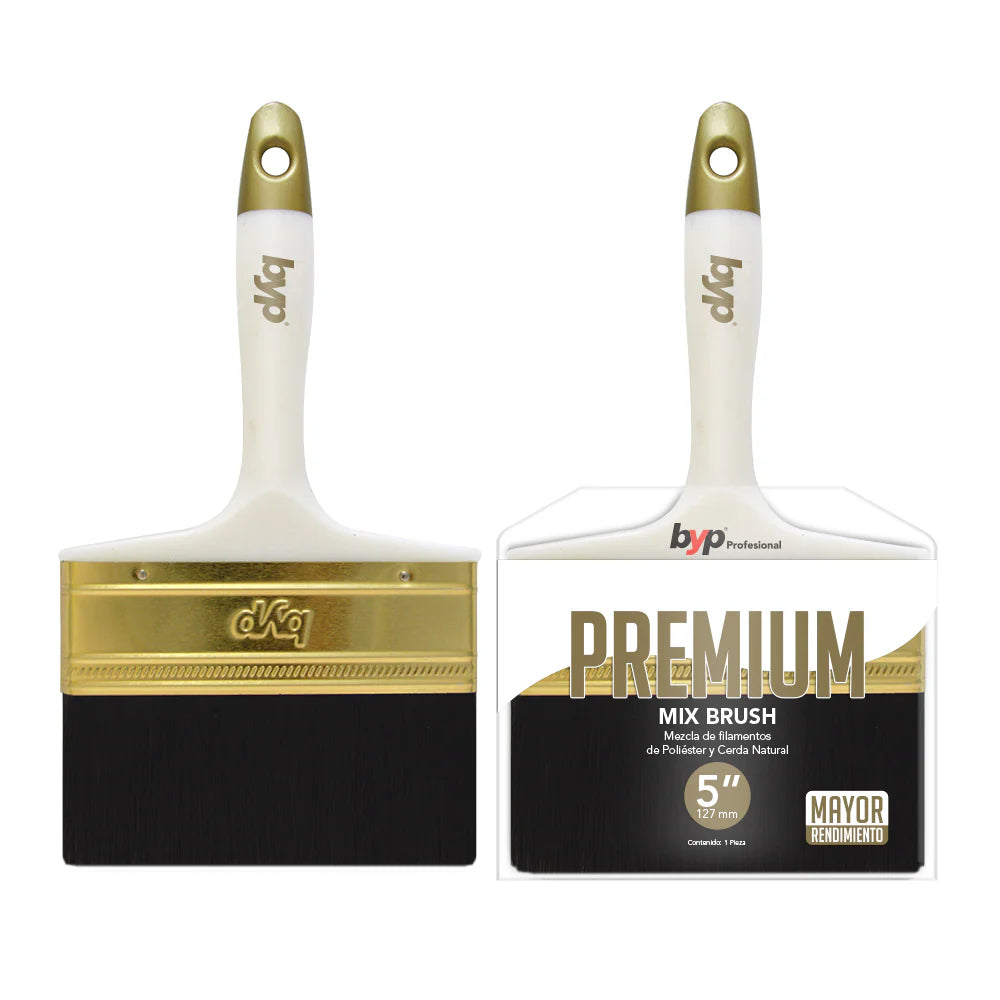 Brocha premium mix de poliéster y cerda natural BYP
