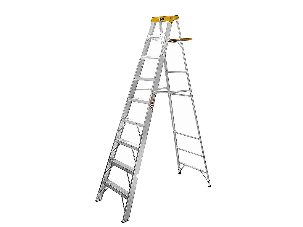 Escalera de tijera BYP Profesional amarilla 8 escalones