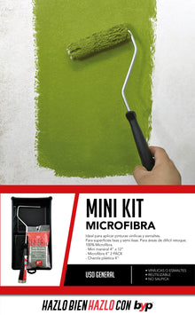 Mini kit microfibra BYP para pinturas vinílicas y esmaltes