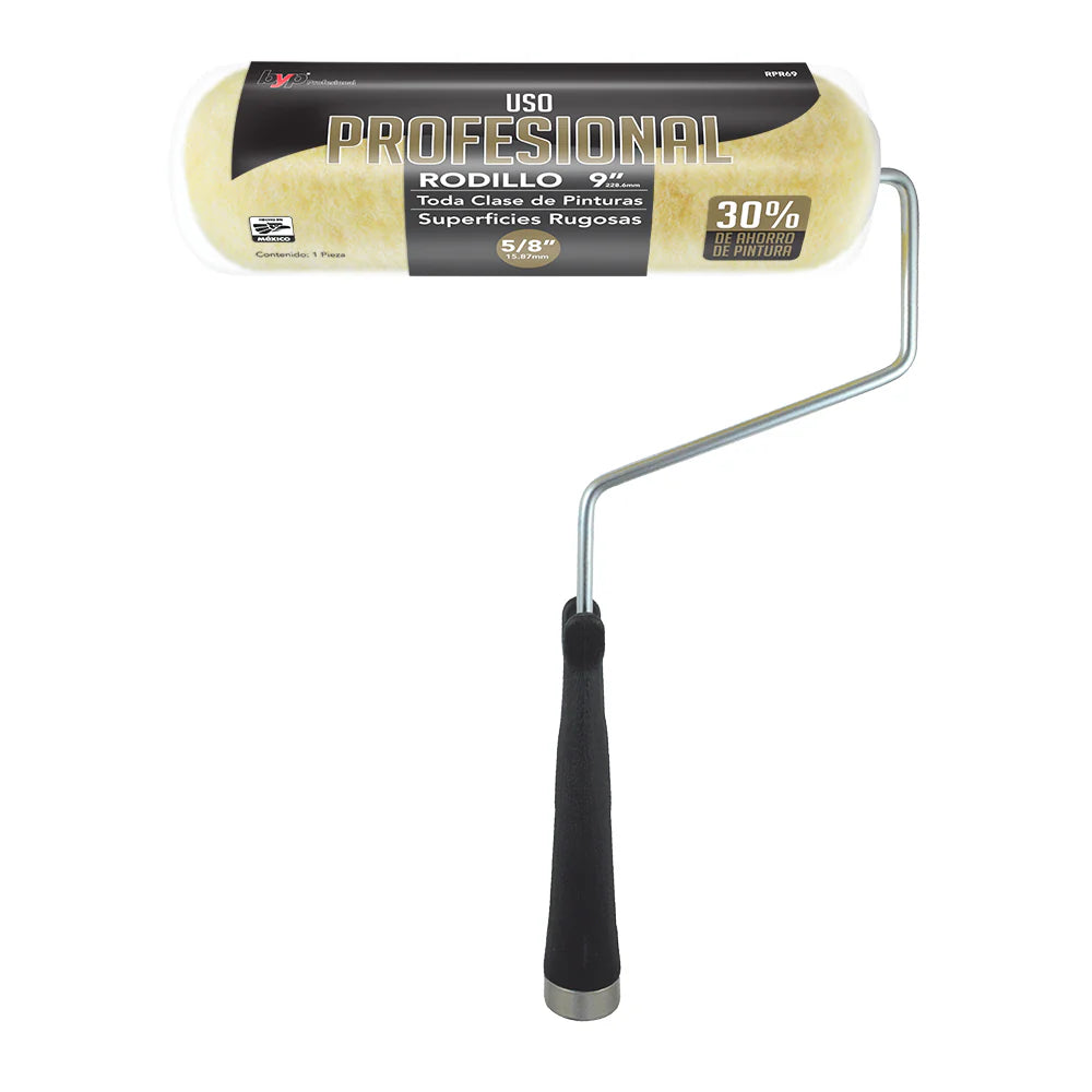Rodillo de uso profesional BYP para superficies rugosas 5/8 - 9"