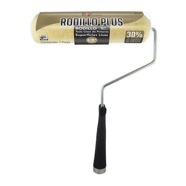 Rodillo Plus BYP para superficies lisas de 9" x ⅜"