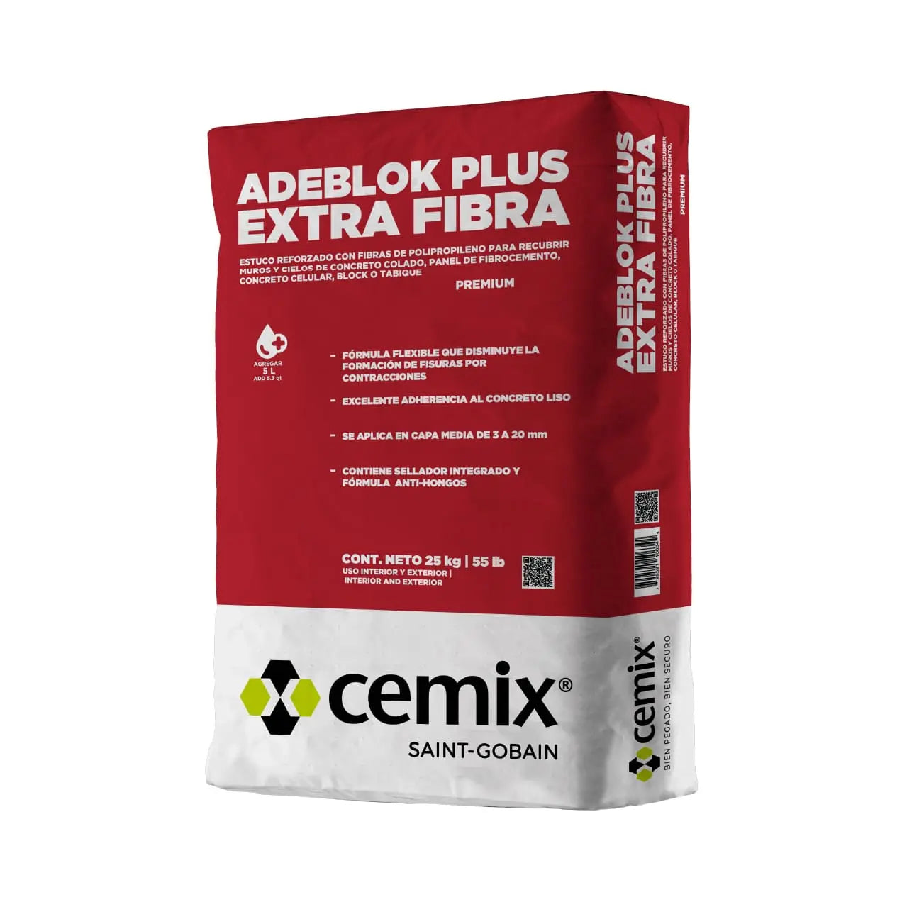 CEMIX Adeblok Plus Extra Fibra blanco 25 kg