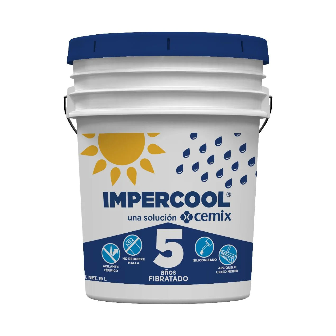 CEMIX IMPERCOOL Impermeabilizante 5 años fibratado 19 litros