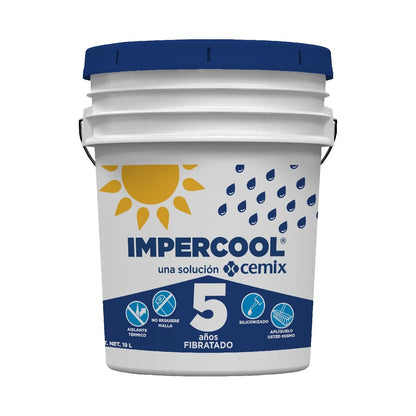 CEMIX IMPERCOOL Impermeabilizante 5 años fibratado 19 litros