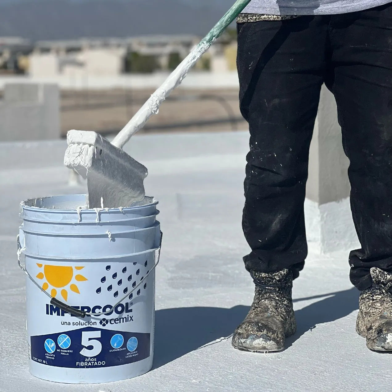 CEMIX IMPERCOOL Impermeabilizante 5 años fibratado 19 litros
