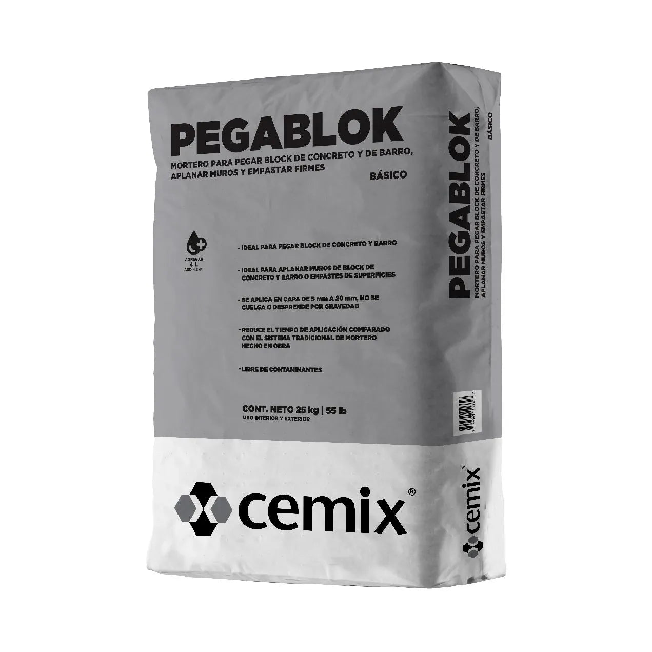 CEMIX Pegablock gris de 40 kg