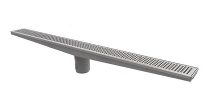Coladera lineal Coflex PC-504 de 100cm para interior o exterior de acero inoxidable