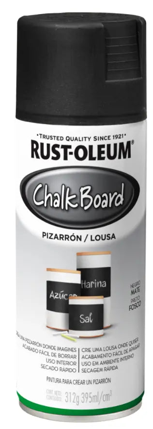 Pintura en aerosol pizarrón negro 312gr Rust Oleum