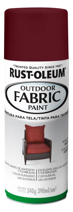 Pintura en aerosol para tela color borravino 340gr Rust Oleum
