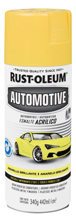 Pintura esmalte acrílico automotive amarillo Rust Oleum