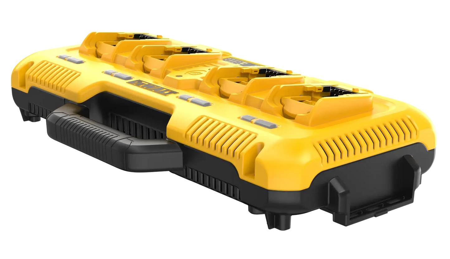 Cargador rápido de baterías Dewalt de 8A 12V-20V MAX y 20V-60V FLEXVOLT con 4 puertos