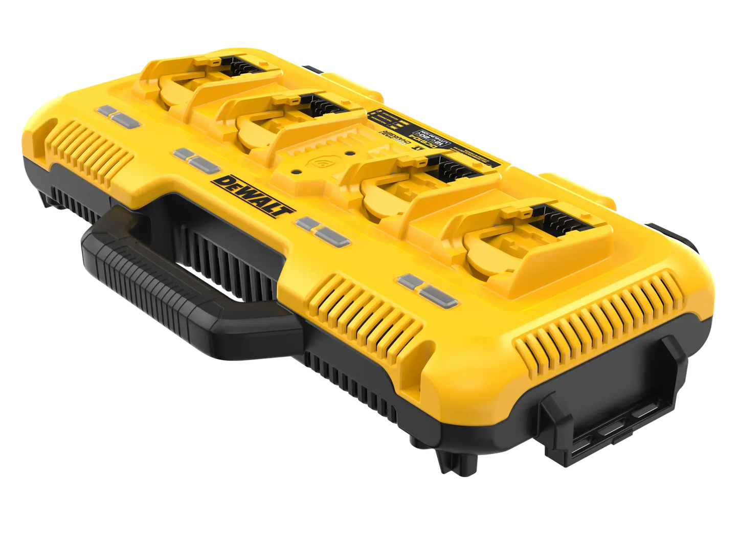 Cargador rápido de baterías Dewalt de 8A 12V-20V MAX y 20V-60V FLEXVOLT con 4 puertos