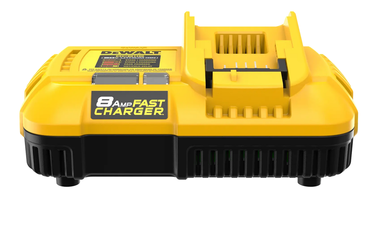 Cargador rápido Dewalt de 8.0Ah para baterías 12V/20V MAX y 20V/60V MAX FLEXVOLT
