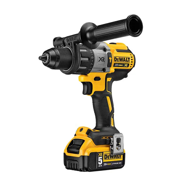 Kit Taladro percutor atornillador Dewalt XR 20V MAX con 2 baterías 20V 5Ah, cargador y maletín