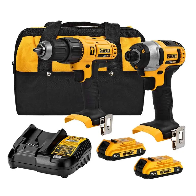Kit de Taladro Percutor Atornillador 20V MAX y Atornillador de Impacto 20V MAX Dewalt