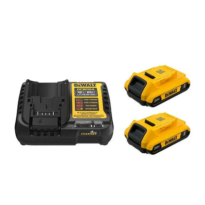 Kit Dewalt de Taladro percutor atornillador Brushless 20V MAX XR y Atornillador de impacto 20V MAX XR