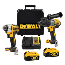 Kit de Taladro Percutor Atornillador 20V MAX XR y Atornillador de Impacto 20V MAX XR con 2 baterías 20V de 5Ah,