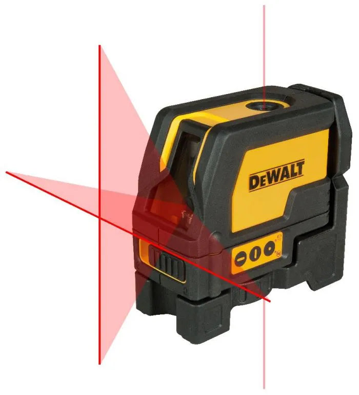 Nivel autonivelante Dewalt DW0822 de línea cruzada y punto de plomada 15m