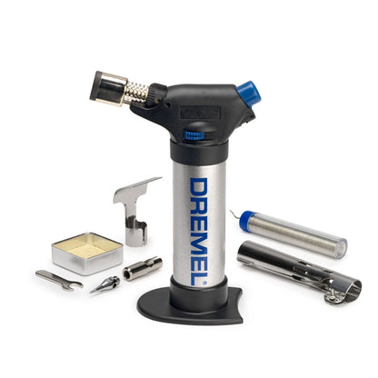 Dremel Versaflame soplete de gas butano con 7 accesorios y caja metálica