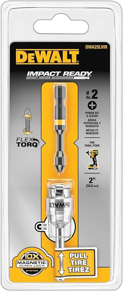 Broca reforzada y manguito de 2'' Dewalt para colocacion y extraccion de tornillos