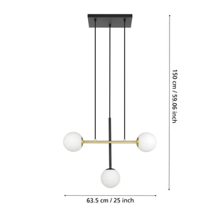 Lampara colgante Eglo Paz de 3 luces