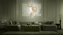 Lampara colgante Eglo Skoura laton de 3 luces