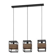 Lampara colgante Eglo Evesham de 3 luces