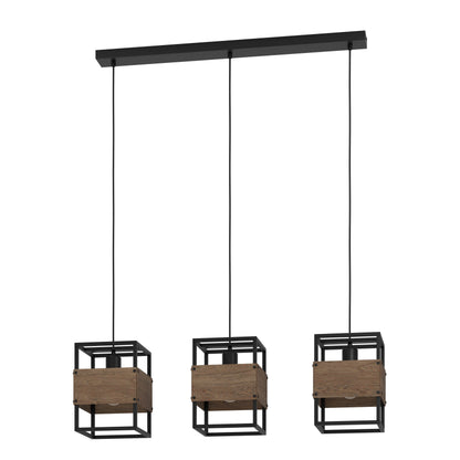 Lampara colgante Eglo Evesham de 3 luces