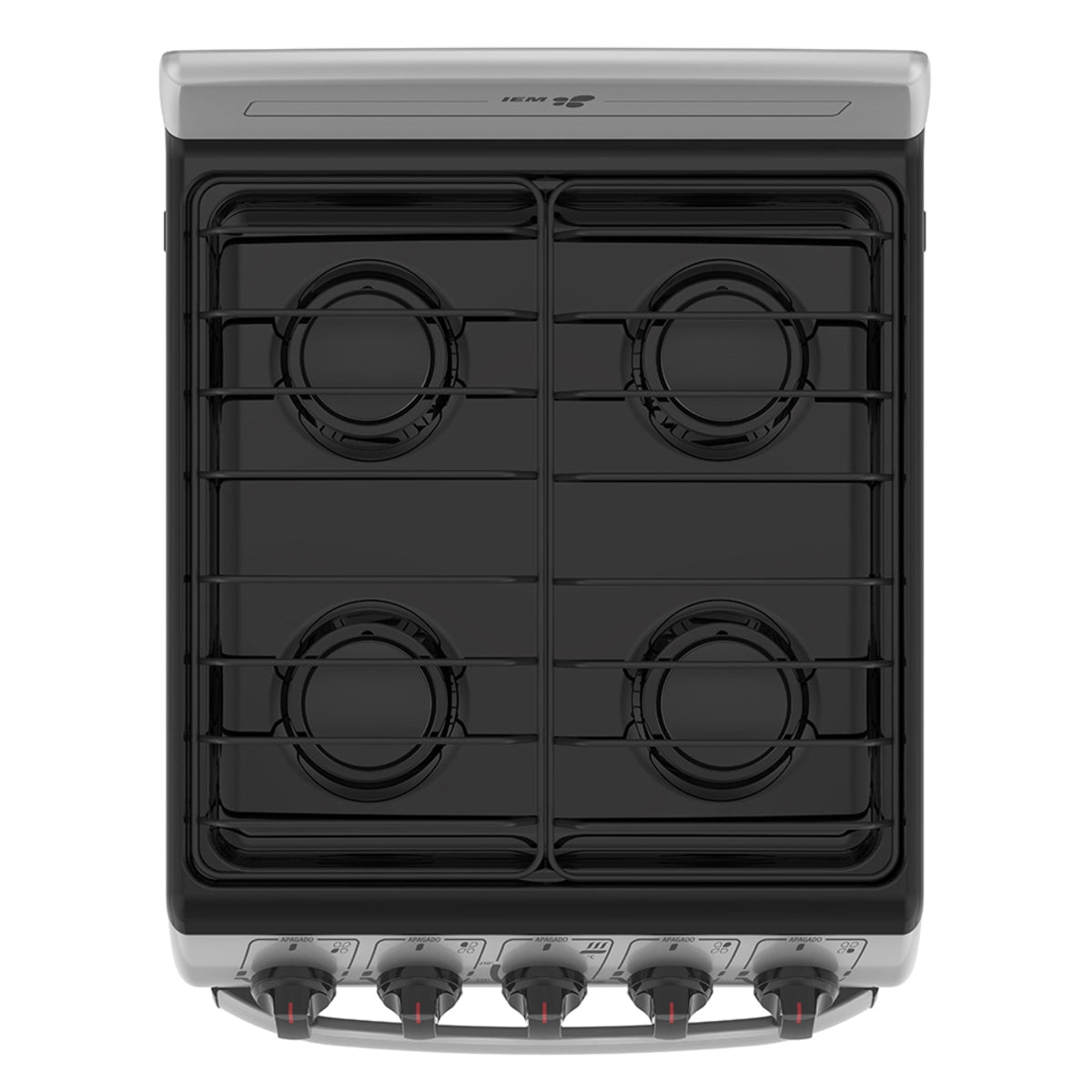 Estufa de piso 4 quemadores de 50cm plata mercury Mabe