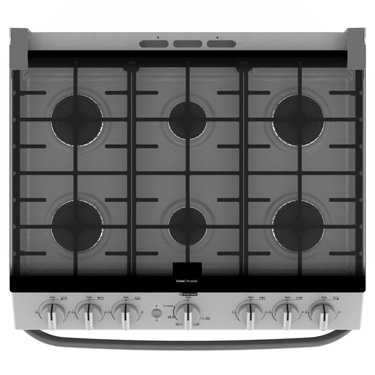 Estufa de piso Mabe de 6 quemadores 76 cm silver