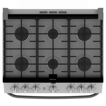 Estufa de piso Mabe de 6 quemadores 76 cm silver