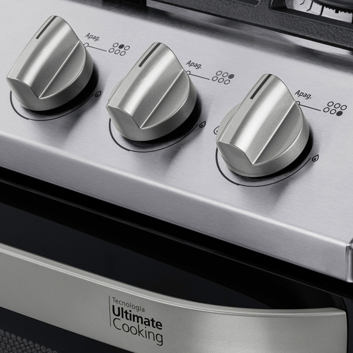 Estufa de piso Mabe de 6 quemadores 76 cm silver